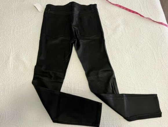 joe’s leather skin black w26 pants - Picture 5 of 9